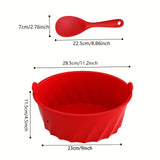 1pc Reusable Cooking Pot Liners, Silicone Slow Cooker Liners, Easy Clean And Leak Proof Cooking Bags, Fit 6 To 8 Quart