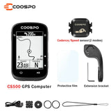 COOSPO CS500 Bike Computer GPS Route Navigation Cycg Odometer Wireless Cycle Stopwatch ANT+ Bluetooth5.0 Bicycle Speedometer