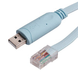 1.8M FTDI Chip USB To RJ45 USB To RS232 Serial To RJ45 CAT5 Console Adapter Cable