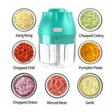 New Wireless Electric Garlic Chopper Processor Vegetable Baby Food Maker for Blending Mincing Meal Preparation
