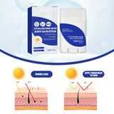 Sunscreen Waterproof SPF50+ UV Proof Hydrating Moisturizing Portable Sunblock Stick for Outdoor Use 22g