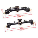 Brass Complete Front And Rear Portal Axle Set For 1/24 RC Crawler Car Axial SCX24 Gladiator JLU Bronco C10 Deadbolt
