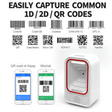 GT-7100C Supermarket Auto Sense Wechat Alipay Payment Box QR Code Reader Handfree Wireless Desktop 2D Barocde Scanner