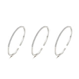 Rose gold fairy three-ring bracelet