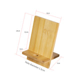 Wooden Cell Tablet Phone Dock Cradle Holder Stand Compatible with iOS & All Android Smartphone Accessories