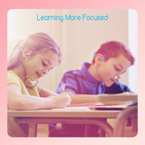 Kids Bone Conduction Headphone Bluetooth 5.0 Cartoon Headset Earphone Wireless Headphone with Mic for Study Music Calling