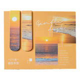 Series Double-sided Magnet Bookmark Romantic Cloud Sky Landscape Magnetic Bookmar Book Lovers for Reading