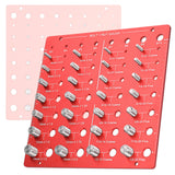 Nut Bolt Checker Set 28 Identifier Gauge Inch Metric Precise Screw Size and Thread Measuring Tools