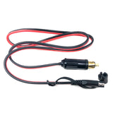 14AWG 90cm DIN Hella Powerlet Plug To Connector for Motorcycle with SAE Polarity Reverse Adapter Connectors