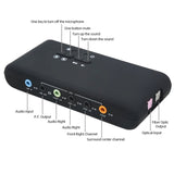 7.1 External Stereo 2.0 Sound Card Cmi6206 Chipset Audio Device Spec1.0 And Usb Hid Class Spec