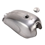 Motorcycle Gas Tank Sporty Look Bare Metal Retro Design Impact Resistance High Hardness Iron Fuel Petrol Tank for Motorbike