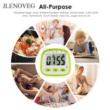 Digital LED Display Kitchen Timer Big Digits Loud Alarm Magnetic Backing Stand with Large for Cooking Baking Sports Games