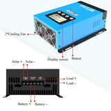 MPPT Wifi Solar Charge Controller 12V/24V/36V/48V Dual USB LCD Display Panel Charger Regulator 30A/40A/50A/60A/80A/100A/120A