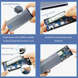USB C Hub M.2 SSD Enclosure -Compatible+USB3.1+RJ45+PD Type-C Docking Station For M.2 NVME NGFF SSD For