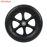 2PCS 8 Inch Wheelchair Casters Small Cart Rollers Chair Wheelchair Accessories Front Wheel Diameter 8MM Casters Replace