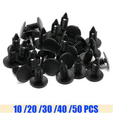 10/20/30/40/50Pcs 8mm Auto Fastener Hole Nylon Car Clips Fender Bumper Shield Retainer Plastic Rivet GM for Ford forChrer