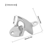 Wall Mounted Beer Bottle Opener With Cap Catcher Container Box Storage Holder Collect Bucket Set Kitchen Tool