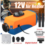 Car Auxiliary with Remote Control LCD Display Switch Air Parking Diesel Heater Suitable for RV Truck Item Accessories