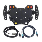 Racing Hub Steering Wheel Button Box, 37 Custom Keys, Carbon Fiber, Type-C Interfacejs
