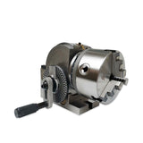 Universal Dividing Head BS-0 4 Inches 5 Inch Axis 3 Jaw 100mm 125mm Chuck Tailstock for CNC Router Rotary Table