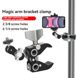 Aluminum Alloy C-Type Crab Magic Arm Clamp Suitable For SLR Camera LED Light Studio Photography Accessories