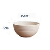 Unbreakable grain bowl, wheat PA fiber lightweight bowl set, 4 pieces
