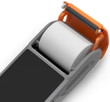 Orange Color High Speed Handheld PDAS Android 11 POS Terminal 4G with 58mm Thermal Receipt Printer 2+32GB memory