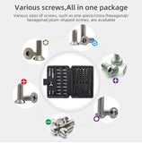 100pcs Screwdriver Bit Set Multi-bit Ratcheting Screwdriver,Phillips,Slotted, Square, Torx Combo Bits Precision Repair Tool Kit