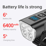 OFFBONDAGE Bicycle Light Rainproof Flashlight USB Rechargeable LED 1600 Lumens MTB Road Front Lamp Bike Accessories