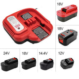 Fast for Black Decker 9.6V 12V 14.4V 18V 24V NI-CD NI-MH Battery Power Tool Replacement Charger