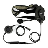 EH060K K-Head Dual Needle Single-Sided Round Waterproof PTT Headset - Green (C9069A)