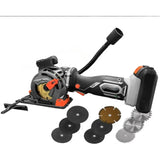 Cordless Compact Multifunction Plunge Cutting Mini Circular Saw with Laser - For Wood, Metal, Tile & Plastic