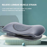 Lumbar Spine Massager Neck Lumbar Traction Multifunctional Inflatable Hot Compress Vibration Air Pressure Waist Massager Warm