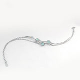 Sea Music Band Bracelet Female Sterling Silver Simple Student