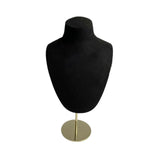 (L Black) Elegant Jewelry Organizer Stand Stylish Mannequin Shaped Necklaces Pendant Display Rack Jewellery Presentation Shelf  Black L