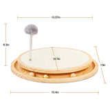 Cat Scratcher Kitten Interactive Toy Scratching Pad With Ball Track Spring Ball For Chasing Hunting