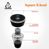 CRUSHER Premium Square Hookah Bowl Set Rechargeable Electric E-Head for Tobacco Water Pipe Bowls Smoking Accessories