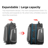 Expandable Rearseat 12-18L Large Capacity Universal Riding Rear Bag Motorcycle Tools