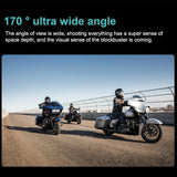 Motorcycle High Clear 2K Dual Recording Bicycle Helmet Camera with Se sor Wireless Control 170° WIFI 1600mAH