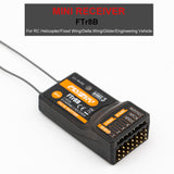 FlySky FTr8B 2.4GHz 8CH Receiver RC Airplane Helicopter Fixed Wing Glider Vehicle Drone Dual Antenna for AFHDS3 Transmitters