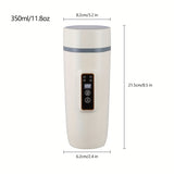 1pc, 220V UK Standard, 350ml Portable Water Boiling Cup, 304 Stainless Steel Liner, Mini Electric Hot Water Cup For Home Dormitory