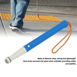 Cane Bd Walking Stick Reflective Titanium Alloy Foldable Easy Grip Lightweight Sturdy for Vision Impaired People