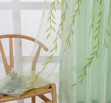 Exquisite Transparent Embroidered Curtains
