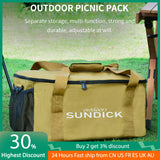 SUNDICK Outdoor Handheld Waterproof Leakproof Camping Picnic BBQ Travel Paron Net Large Beach Office Bag Tools