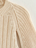 Summer Knitted Sweater Long Sleeve Top