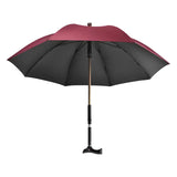 2-in-1 Rain Walking Rod Umbrella For Elderly