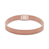 Rectangular Chain Link Mesh Chain Bracelet