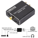 192Khz Jack DAC Digital to Analog Converter Decoder Optical Fiber Coaxial Stereo Audio Adapter To RCA Amplifiers USB Cable