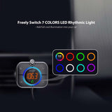 Car Handsfree MP3 Player Bluetooth 5.0 FM Transmitter RGB Modulator Music Car Kit PD18W QC3.0 Fast Charger