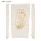 4PCS/Set Satin Corset Kit Zipper Replacement Wedding Gown Back Lace Webbing DIY Craft Wedding Dress Evening Gown Bridal Banquet